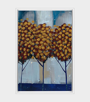 Winter Gold Forest 2 Canvas Wrap Zoomed