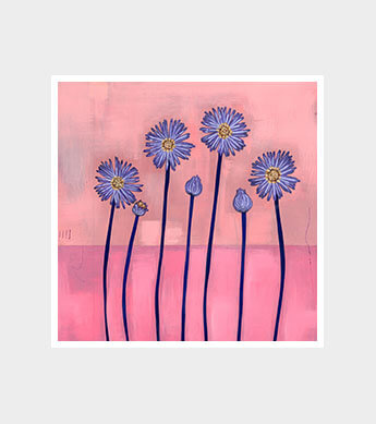 Enchanted Aster Square Print