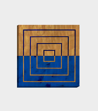 Square on Square GRB Canvas Wrap