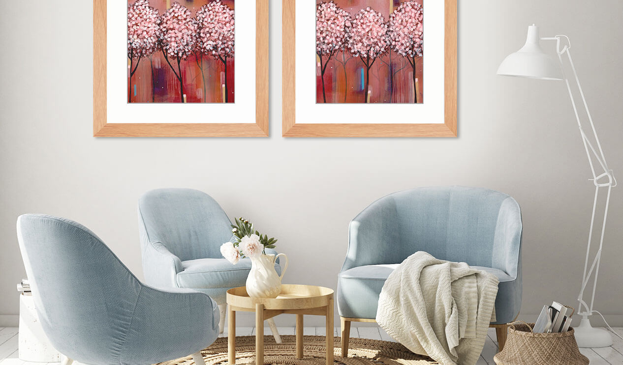 Cherry Blossom Sakura Print Set